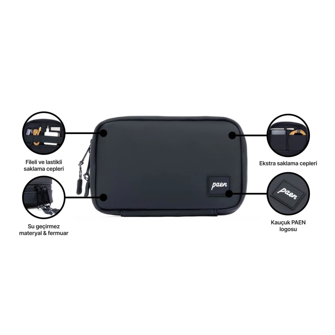 Grid Tech Organizer - Black